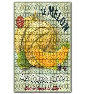 Cakapuzzle Güneyin Tüm Lezzeti Kavun Afiş Görseli Puzzle Yapboz MDF (Ahşap) (120 Parça)