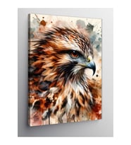 Kanvas Tablo Detaylı Şahin Portre 100 X 140 Cnvsdkey-126044-100-140