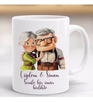 Sevgililer Günü Yaşlı Çift Hediyelik Kupa Bardak-