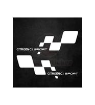 Citroen C3 İçin Uyumlu Aksesuar Kapı Altı Oto Sticker Beyaz Sağ/Sol 2 Parça 40*15 Cm