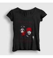 Presmono Kadın Siyah Band Twenty One Pilots T-Shirt 119302tt