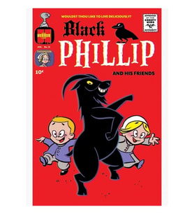 Küçük Korku Hareketleri - Black Phillip Ve Arkadaşları Tablo Ahşap Poster Dekoratif
