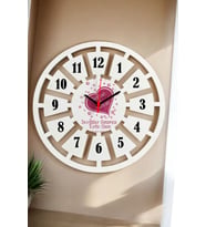 Sevgililer Günü Hediyesi Duvar Saati 40cm 013 (Beyaz)