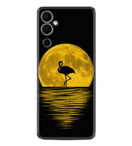 Tecno Pova Neo 2 Kılıf Silikon Desen Özel Seri Ay ve Flamingo 1775