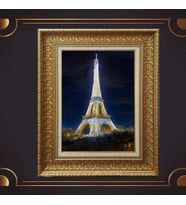 Gold Altın Kalın Çerçeveli Paspartulu Tablo c1098