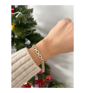 KADIN 14K XUPİNG BİLEKLİK GOLD VİP ÇELİK BİLEKLİK