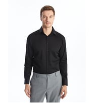LCW BUSINESS Siyah Slim Fit Uzun Kollu Erkek Gömlek