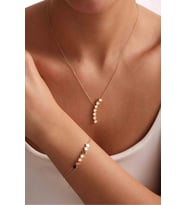 Sallantılı Yıldız Kolye Bileklik Set
