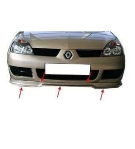 Renault Clio Uyumlu 2 Arka Tampon Altı Fiber 1998-2008