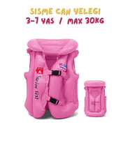 ABC Desen Pembe Çocuklar İçin Havuz Deniz Can Yeleği