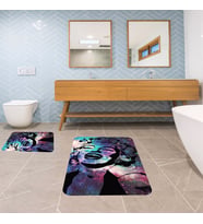 Banyo Halısı Ikili Klozet Takımı Kaymaz Tabanlı Banyo Paspas Takımı (Karışık)