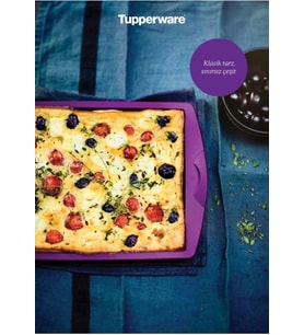 Tupperware Mor Silikon Pişirme Kabı Dikdörtgen Özel Seri