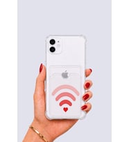 iPhone 11 Kartlıklı Aşk Sinyali Desenli Kılıf - GLST9500-5731