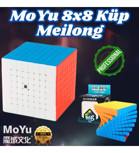 Orijinal MoYu Meilong 8x8 Küp - Moyu Speed Cube - Moyu 8x8 Zeka Küpü - Zeka Küpü - Rubik Küp