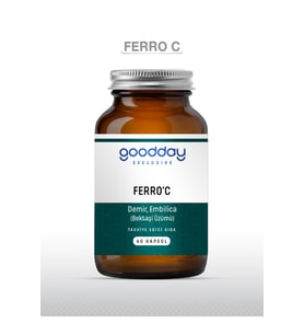 Goodday  Ferro' C 17 Mg 60 Kapsül Takviye Edici Gıda