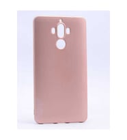 Huawei Mate 9 Uyumlu Kılıf Zore Premier Silikon Kapak (Rose Gold Altın)