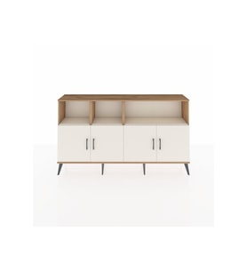 Arges Konsol 6 Raflı 4 Kapaklı 176x30x99 Çam-Aytaşı