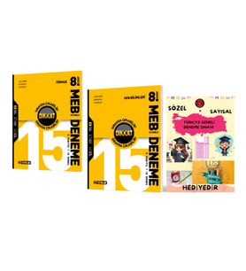 HIZ YAYINLARI 8. SINIF TÜRKÇE - FEN BİLİMLERİ 15 Lİ DENEME - Hediyelidir