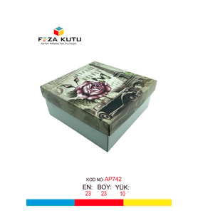 23x23x10 Hediyelik Kutu Kraft Kutu Karton Kutu YIlbaşı Kutusu Pasta Kutusu Kargo Kutusu (10 ADET)