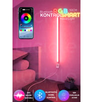 Şerit LED 50 cm SMART BLUETOOTH Android-ios Telefon kontrol Led Abajur - Yatak Üstü ,oturma Odası MİNİ