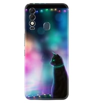 Tecno Spark 8T Kılıf Silikon Desen Özel Seri Window Cat 1787