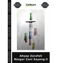 Özel Üretim Zürafalı Dekoratif Bahçe Hediye Süs Ahşap Zürafali Rüzgar Çani Sayang:3
