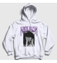 Presmono Unisex Beyaz Poster Kate Bush Kapüşonlu Sweatshirt 523933tt (Beyaz)