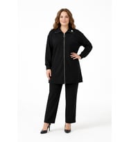Kadın Fermuarlı Tunik Pantolon Takım  BGL-ST05427