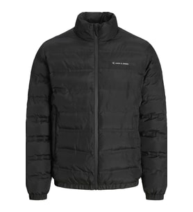 Jack & Jones JJALPES Heat Quilted Puffer Erkek Şişme Mont – Isı Tutucu, Su İtici, Kışlık Kapüşonlu Ceket (Siyah)