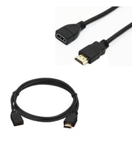 HDMI KABLO ERKEK DİŞİ GOLD UÇLU 25 CM UZATMA (MİNİ HD REC. İÇİN)