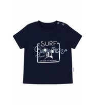 Erkek Bebek Laci Mavi Summer Yazılı Şortlu 2'li Takım