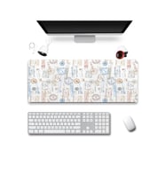 SonicTouch Damga Pulu Koleksiyonu Gamer Oyuncu Dikişsiz Sıvı Geçirmez Klavye Mouse Pad 32x70Cm