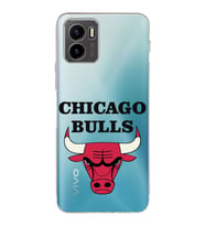 Vivo Y15s 2021 Uyumlu Kamera Korumalı Kapak Chicago Bulls Tasarımlı Şeffaf Silikon Kılıf