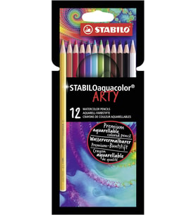 Stabilo Aquacolor Arty - Kuru Boya Kalemi - 12'Li Paket - Çeşitli Renkler