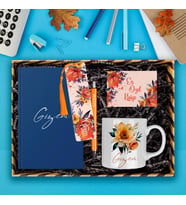 eJOYA Kişiye Özel Tasarım Defter & Kalem & Kupa & Akrilik Kitap Ayracı Hediye Kutusu 114391 (Lacivert)