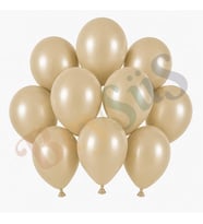 Deniz Kumu Renk Lateks Retro Balon (13 cm) - 10 Adet