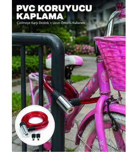 Bisiklet, Elektrikli Scooter ve Çocuk Bisikletleri İçin Güvenlik Kilidi