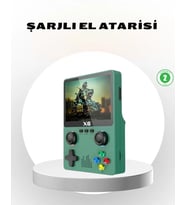 Taşınabilir Oyun Konsolu 3.5 İnç IPS Ekran Yaylı Çift LR Tuşlu
