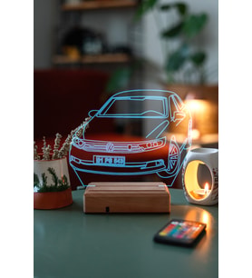 Volkswagen Passat 16 Renk Kumandalı 3D Gece Lambası