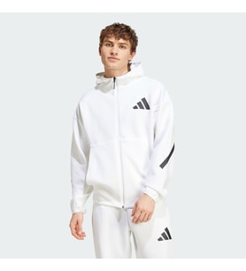adidas JF2443 M Z.N.E. FZ Erkek Tracktop (Beyaz)