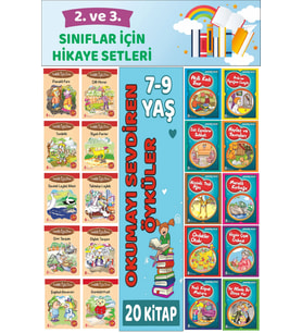2.ve 3.Sınıflar İçin Okuma Alışkanlığı Kazandıran Mükemmel 20 li  Hikaye Seti