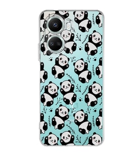 Huawei Nova 10 Se Uyumlu Kapak Panda Tasarımlı Şeffaf Silikon Kılıf