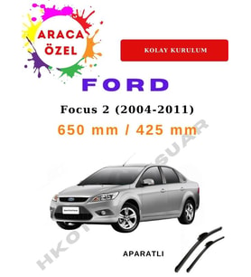 Ford Focus 2 (2004-2011) Araca Özel Ön Silecek Aparatlı