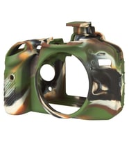 EasyCover Nikon D7100/D7200 Silikon Kılıf ECND7100C (Kamuflaj) (Yeşil)