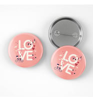 Sevgiliye Hediye Love Buton Rozet 3 adet