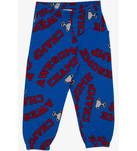Breeze Girls & Boys Erkek Çocuk Eşofman Altı Şampiyon Temalı Kupa Desenli 1-4 Yaş, Saks Mavisi