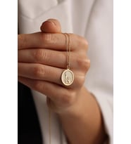 Kişiye Özel 925 Ayar Gümüş Özgürlük Heykeli Model Kolye (Gold)