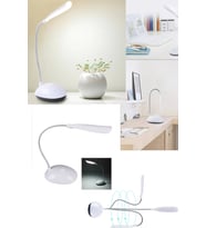 Mini Spiral LED Masa Lambası, Şık ve Pratik Aydınlatma Çözümü (Krem)