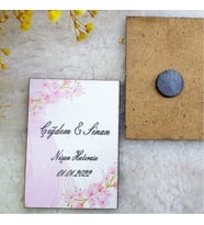30 Adet Nikah Hediyelikleri Ahşap Magnet 3-