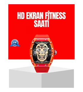 Mey İthalat® Manyetik Şarjlı Akıllı Saat iOS Android Uyumlu